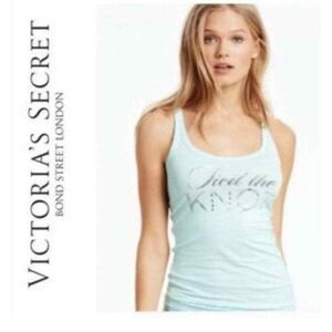 NWT Victoria's Secret I Do tied the knot wedding tank top Med Bridal shower